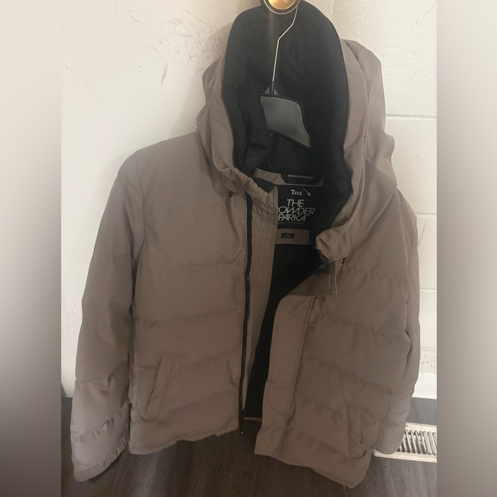 Aritzia Powder Parka Mid - Brown XL